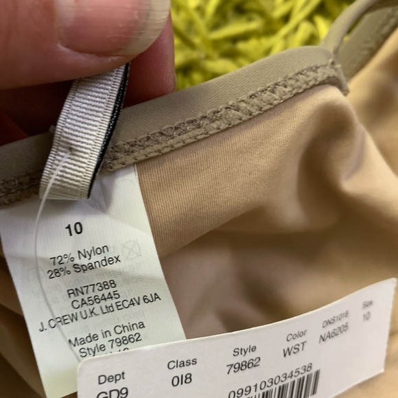 J Crew Deep V Neck Belted Swim Suit - Picture 5 of 5